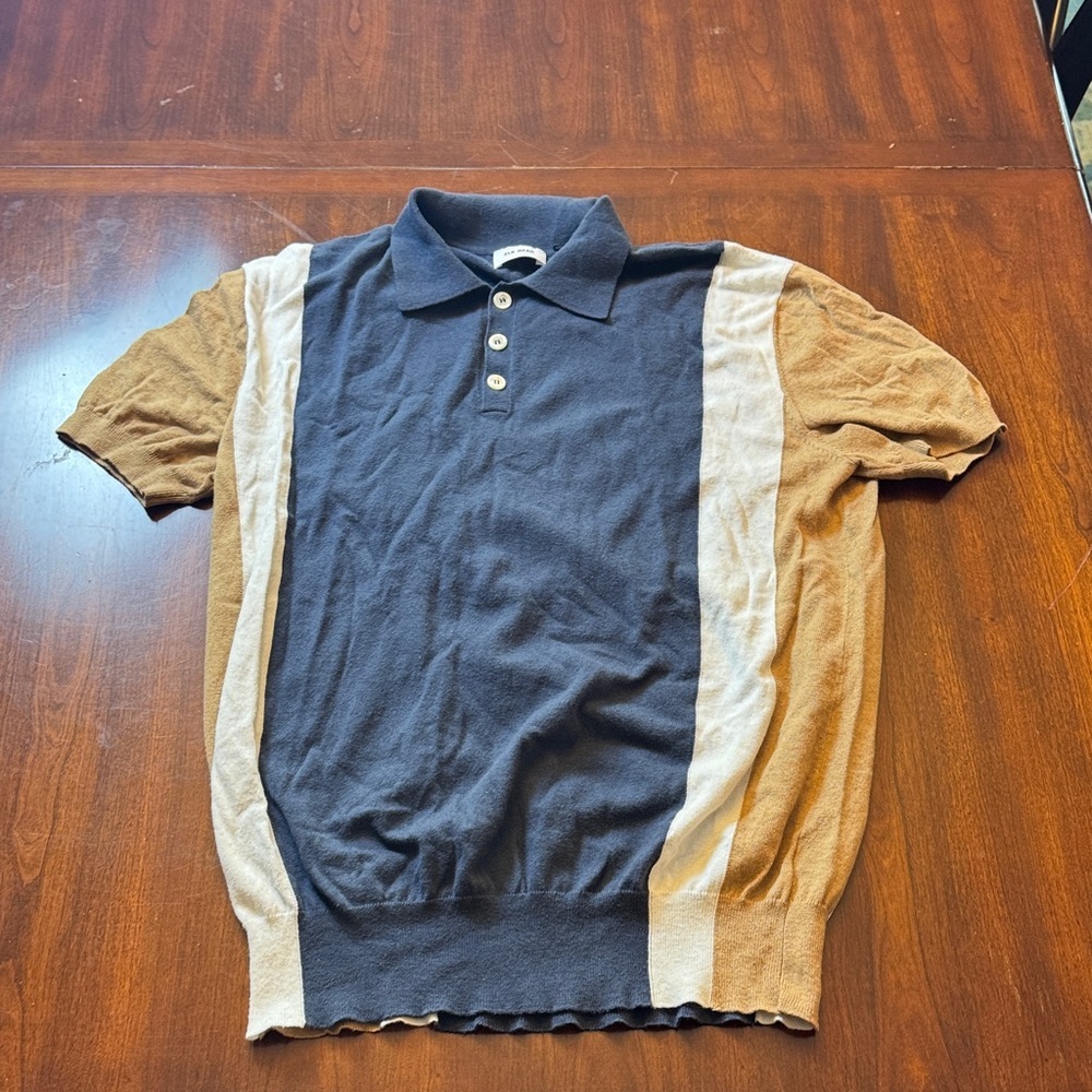 Elk Head Classic Polo Cotton cashmere blend Sweater